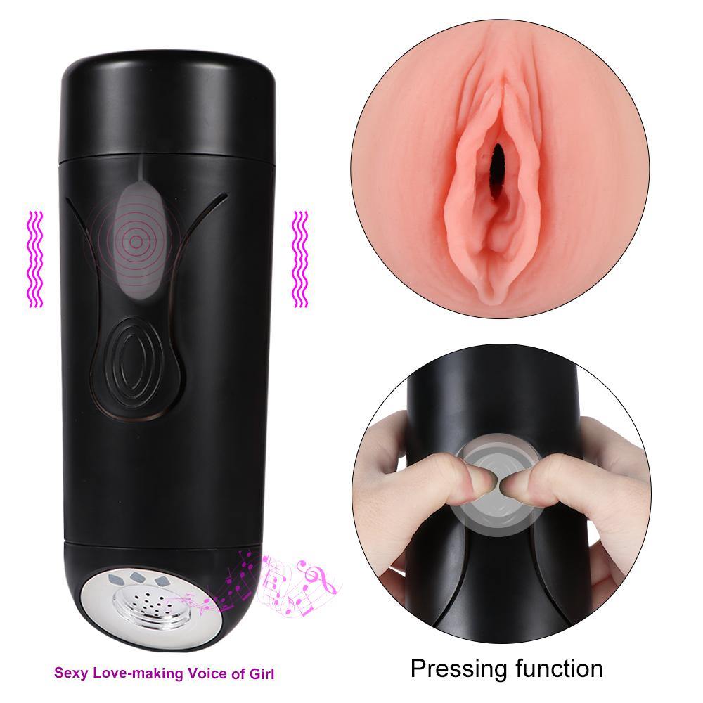 Male Masturbator Cup with 10 Stimulation Vibration Modes Sexy Love-mak   Sex Machine & Sex Doll Adult Toys Online Store - Sexlovey