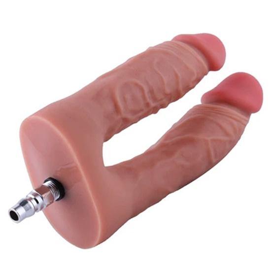 Double Dildo(Flesh) for Vagina and Anal Sex Machine & Sex Doll Adult Toys Online Store - Sexlovey Double Dildo(Flesh) for Vagina and Anal Sex Machine & Sex Doll Adult Toys Online Store - Sexlovey
