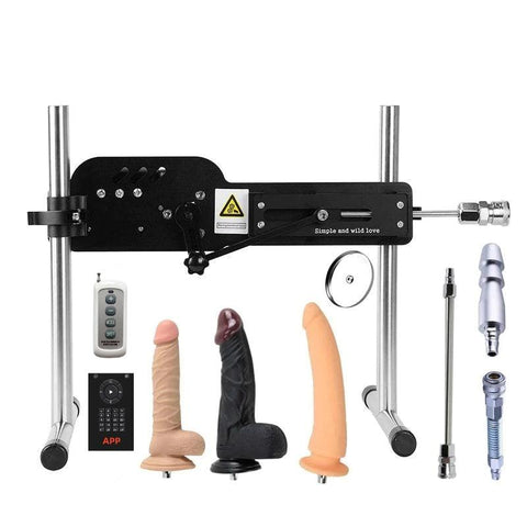 Luxury Wireless Remote Control Sex Machine with 8pcs Attachments - Sex Machine & Sex Doll Adult Toys Online Store - Sexlovey