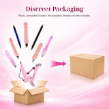 Pink A2 sex machine discreet shipping illustration with plain, unmarked cardboard packaging for privacy