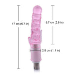 Jelly Anal Dildo with Clitoral Stimulator - Sex Machine & Sex Doll Adult Toys Online Store - Sexlovey