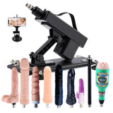 Sexlovey A2 thrusting sex machine with 9 attachments plus Bluetooth phone holder and remote