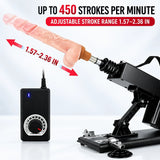 A2 sex machine up to 450 strokes per minute with adjustable 1.57 to 2.36 inch stroke range
