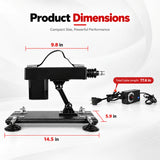 A2 sex machine dimensions with 77.6 inch power controller cable