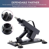Sexlovey thrusting sex machine kit with 7 attachments