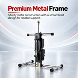 Sexlovey C3 sex machine featuring a sturdy metal frame, chrome support legs, and adjustable mounting hardware.