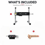 Sexlovey C3 standard sex machine package including thrusting machine, wired speed controller and dildo attachment
