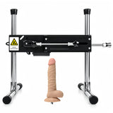Sexlovey C3 electric thrusting sex machine with adjustable metal frame and realistic dildo attachment