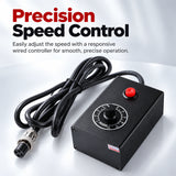 Sexlovey C3 wired speed controller featuring an adjustable rotary speed dial, red power button, and connected control cable.
