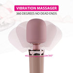 Cordless Wand Massager Vibrator-20 Vibration Patterns 10 Powerful Speeds - Sex Machine & Sex Doll Adult Toys Online Store - Sexlovey