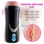 Shaking Masturbator Cup Realistic Textured Pocket Pussy - Sex Machine & Sex Doll Adult Toys Online Store - Sexlovey