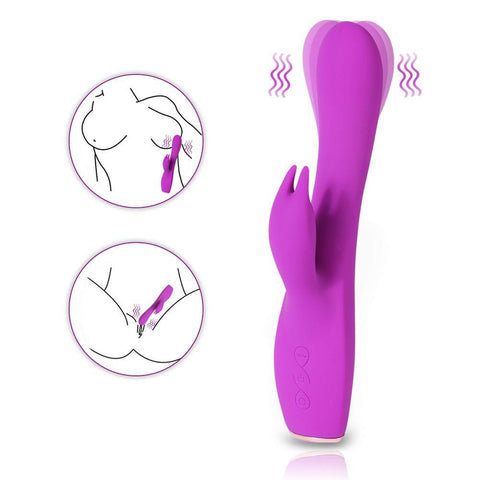 10 Powerful Vibration Modes Rabbit Vibrator - Sex Machine & Sex Doll Adult Toys Online Store - Sexlovey