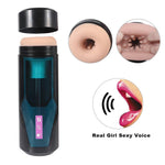 Male Masturbator Cup with 9 Vibration Modes Real Sexy Voice - Sex Machine & Sex Doll Adult Toys Online Store - Sexlovey