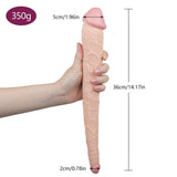 Realistic 14.17 Inch Double Dildo Dong Fake Penis Adult Masturbation Sex Toys - Sex Machine & Sex Doll Adult Toys Online Store - Sexlovey