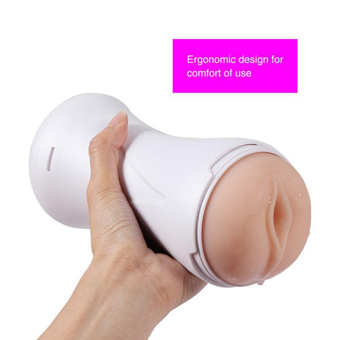Pocket Pussy Realistic 3D Textured Vagina Stroker Vibration Male Masturbator - Sex Machine & Sex Doll Adult Toys Online Store - Sexlovey