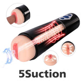 5 Suction Patterns Male Masturbator Cup 10 Vibration Modes - Sex Machine & Sex Doll Adult Toys Online Store - Sexlovey