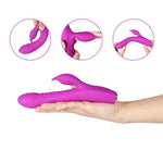 10 Powerful Vibration Modes Rabbit Vibrator USB Rechargeable Double Motor Vibe - Sex Machine & Sex Doll Adult Toys Online Store - Sexlovey