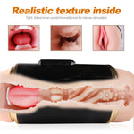 Vagina and Mouth Masturbator Double Sided Masturbation Stroker - Sex Machine & Sex Doll Adult Toys Online Store - Sexlovey