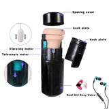 Male Masturbator Cup with 9 Vibration Modes Real Sexy Voice - Sex Machine & Sex Doll Adult Toys Online Store - Sexlovey