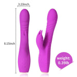 10 Powerful Vibration Modes Rabbit Vibrator USB Rechargeable Double Motor Vibe - Sex Machine & Sex Doll Adult Toys Online Store - Sexlovey