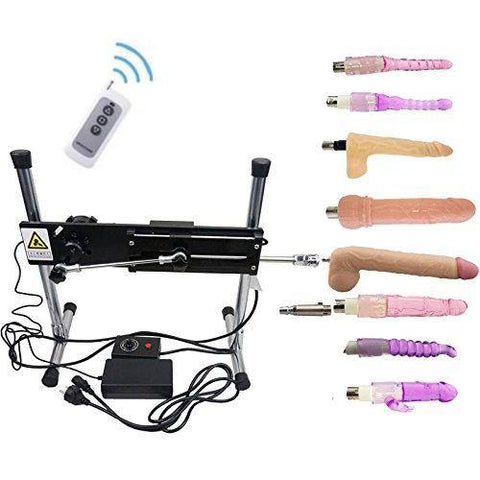 Remote Control and Wire-controlled Sex Machine with 8pcs Dildo - Sex Machine & Sex Doll Adult Toys Online Store - Sexlovey