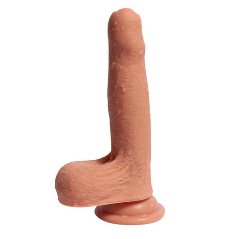 7.09 inch Foreski Silicone Dildo 5.12 inch Insertable Length - Sex Machine & Sex Doll Adult Toys Online Store - Sexlovey