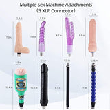 3 XLR Connector Fucking Sex Machine Thrusting Dildo - Sex Machine & Sex Doll Adult Toys Online Store - Sexlovey