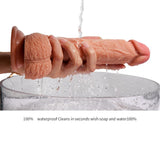 Double Layer Liquid Silicone Lifelike Penis with Strong Suction - Sex Machine & Sex Doll Adult Toys Online Store - Sexlovey