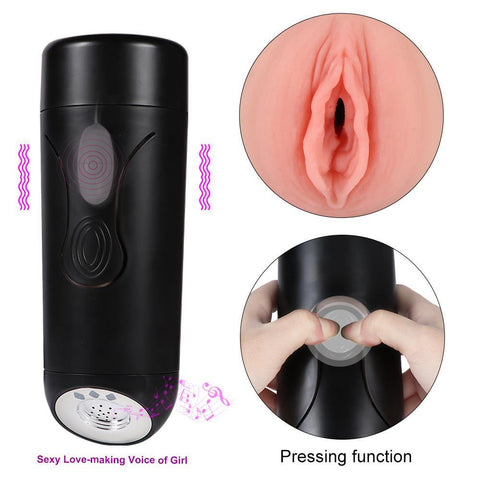 Male Masturbator Cup with 10 Stimulation Vibration Modes Sexy Love-making Voice of Girl - Sex Machine & Sex Doll Adult Toys Online Store - Sexlovey