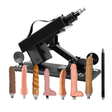Sexlovey automatic sex machine kit with 7 dildo attachments