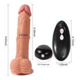 Powerful 10 Speeds Vibrating Dildo 8.43 Inch Realistic Penis - Sex Machine & Sex Doll Adult Toys Online Store - Sexlovey