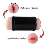 Double Sided Masturbator Pocket Pussy with Realistic Mouth - Sex Machine & Sex Doll Adult Toys Online Store - Sexlovey