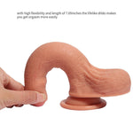 7.09 inch Foreski Silicone Dildo 5.12 inch Insertable Length - Sex Machine & Sex Doll Adult Toys Online Store - Sexlovey