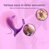 Couple Vibrator with Dual Penis Ring - Sex Machine & Sex Doll Adult Toys Online Store - Sexlovey