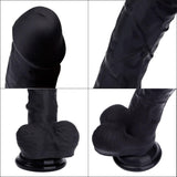 7.87 inch Lifelike Huge Silicone Dildo-Black Anal Prostate Play - Sex Machine & Sex Doll Adult Toys Online Store - Sexlovey