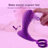 Couple Vibrator with Dual Penis Ring - Sex Machine & Sex Doll Adult Toys Online Store - Sexlovey