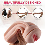 Vibrating Male Masturbator Cup 3D Realistic Textured Vagina Masturbation Vagina Cup - Sex Machine & Sex Doll Adult Toys Online Store - Sexlovey