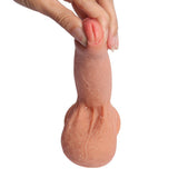 7.09 inch Foreski Silicone Dildo 5.12 inch Insertable Length - Sex Machine & Sex Doll Adult Toys Online Store - Sexlovey