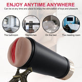 Vibrating Male Masturbator Cup 3D Realistic Textured Vagina Masturbation Vagina Cup - Sex Machine & Sex Doll Adult Toys Online Store - Sexlovey