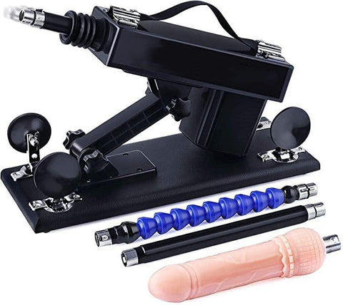 Powerful Sex Machine with 2 Extension Rod and Dildo - Sex Machine & Sex Doll Adult Toys Online Store - Sexlovey