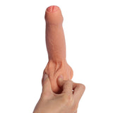 7.09 inch Foreski Silicone Dildo 5.12 inch Insertable Length - Sex Machine & Sex Doll Adult Toys Online Store - Sexlovey