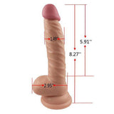 8.27'' Premium Sex Machine Dildo(Flesh) Inches Insertable - Sex Machine & Sex Doll Adult Toys Online Store - Sexlovey