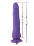 7.5'' Hard Handfeel Smooth Dildo(Purple) - Sex Machine & Sex Doll Adult Toys Online Store - Sexlovey