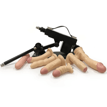 Sexlovey sex machine kit with 8 silicone dildo attachments