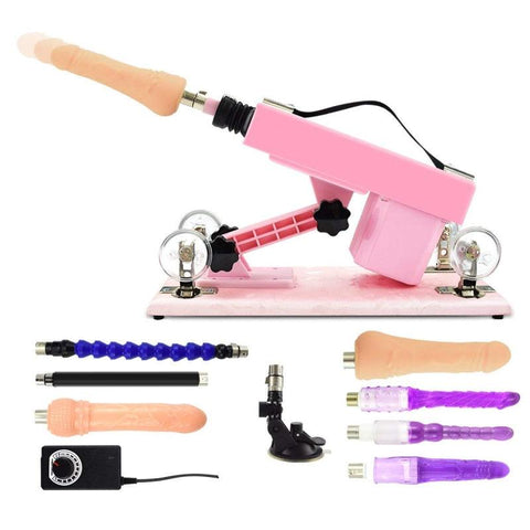 Powerful Sex Machine Gun with 8pcs Dildo Attachments - Sex Machine & Sex Doll Adult Toys Online Store - Sexlovey
